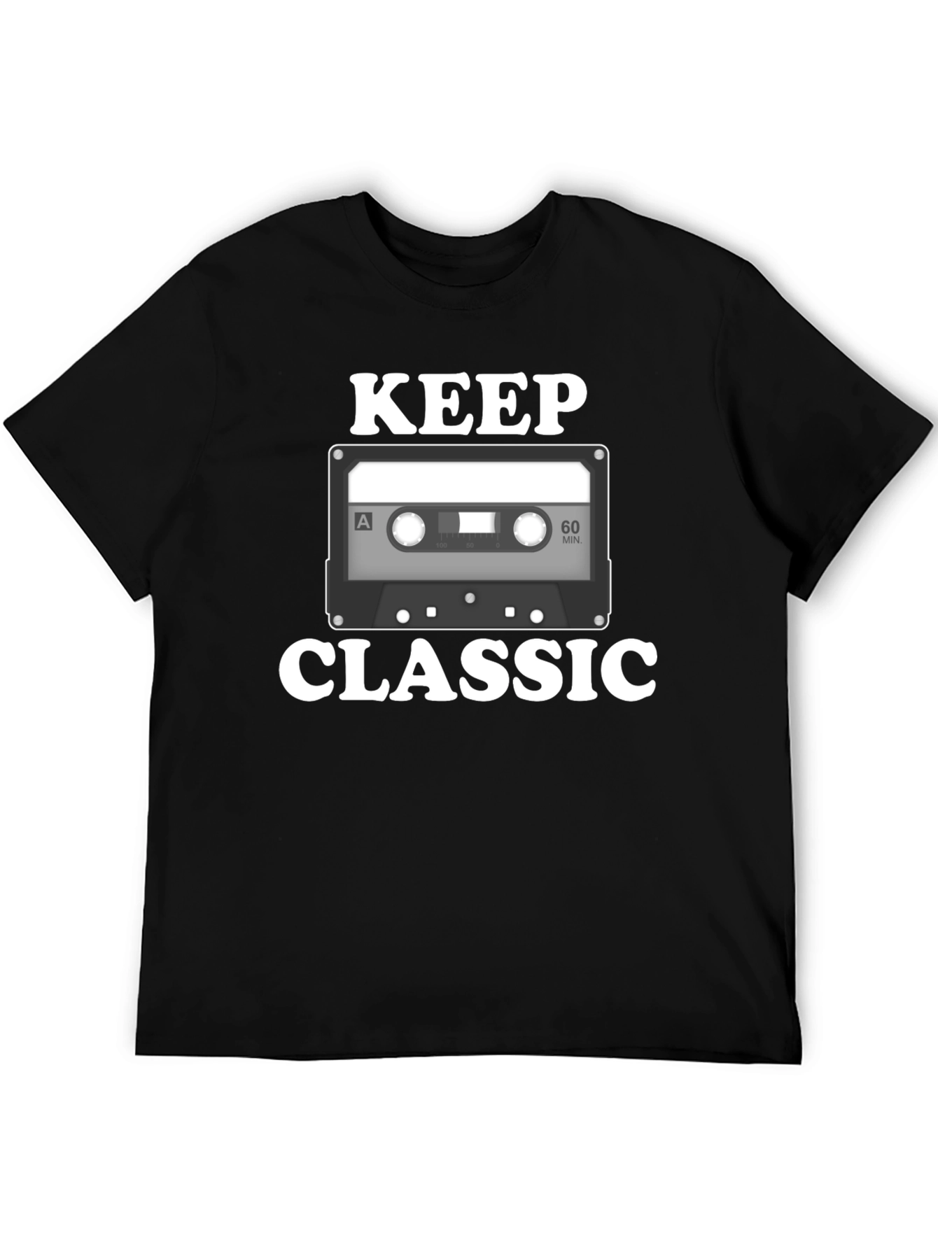 Keep Classic Graphic T-Shirt - Retro Cassette Design