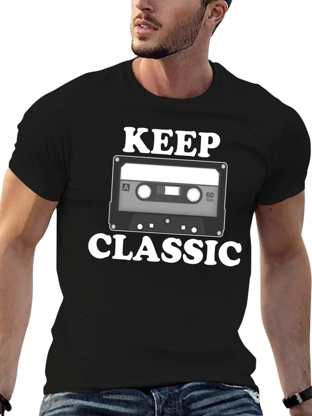 Keep Classic Graphic T-Shirt - Retro Cassette Design