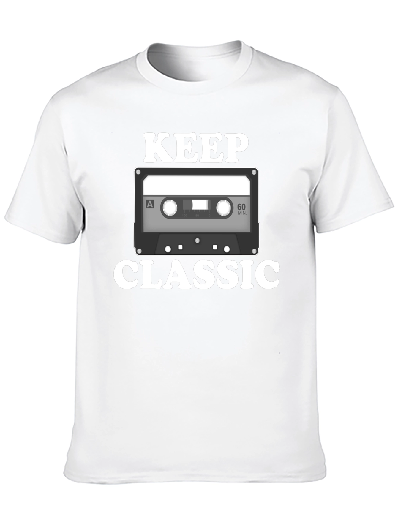 Keep Classic Graphic T-Shirt - Retro Cassette Design