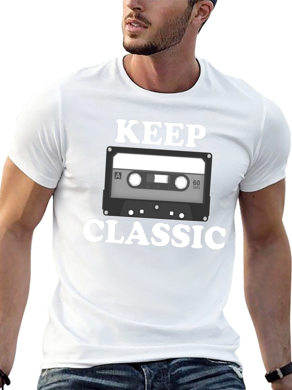 Keep Classic Graphic T-Shirt - Retro Cassette Design