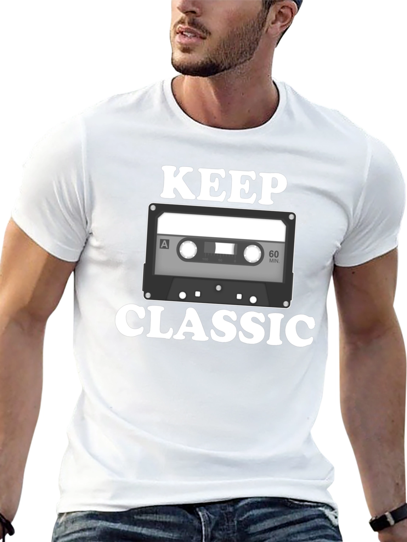 Keep Classic Graphic T-Shirt - Retro Cassette Design