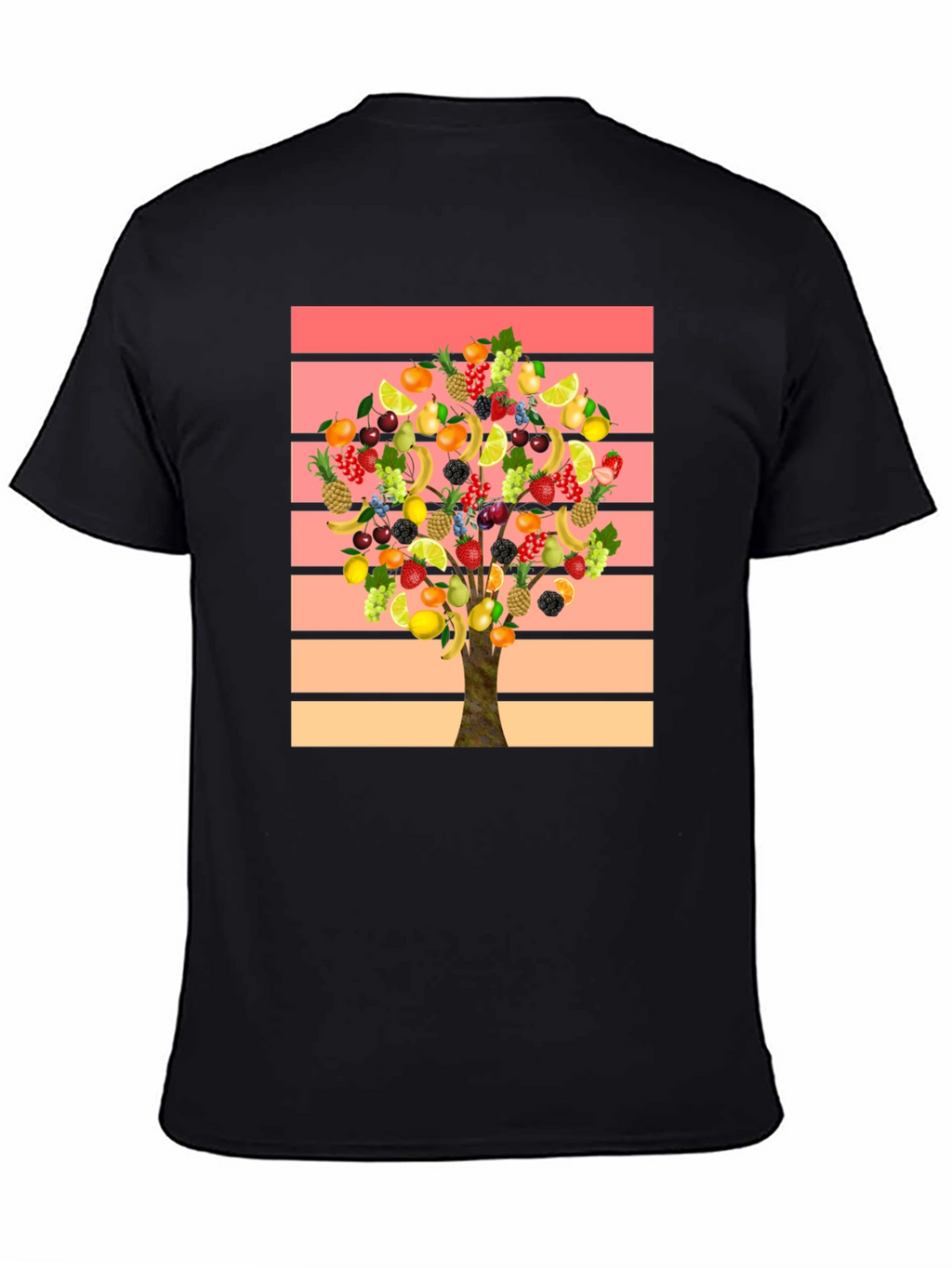 Fruit Tree Graphic Tee - Stylish Mens T-Shirt