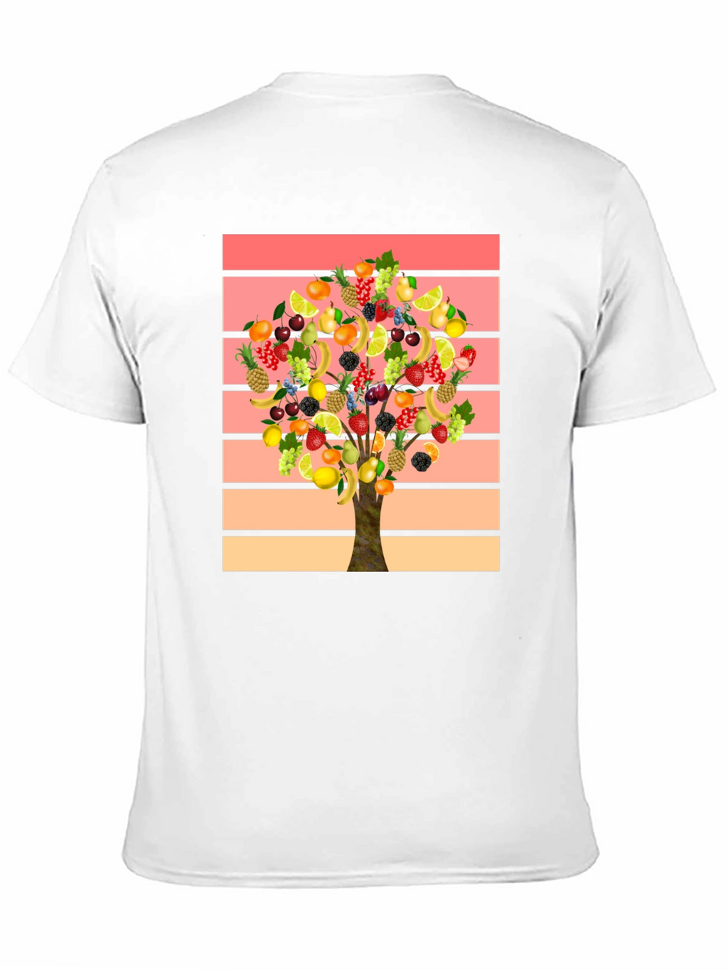 Fruit Tree Graphic Tee - Stylish Mens T-Shirt