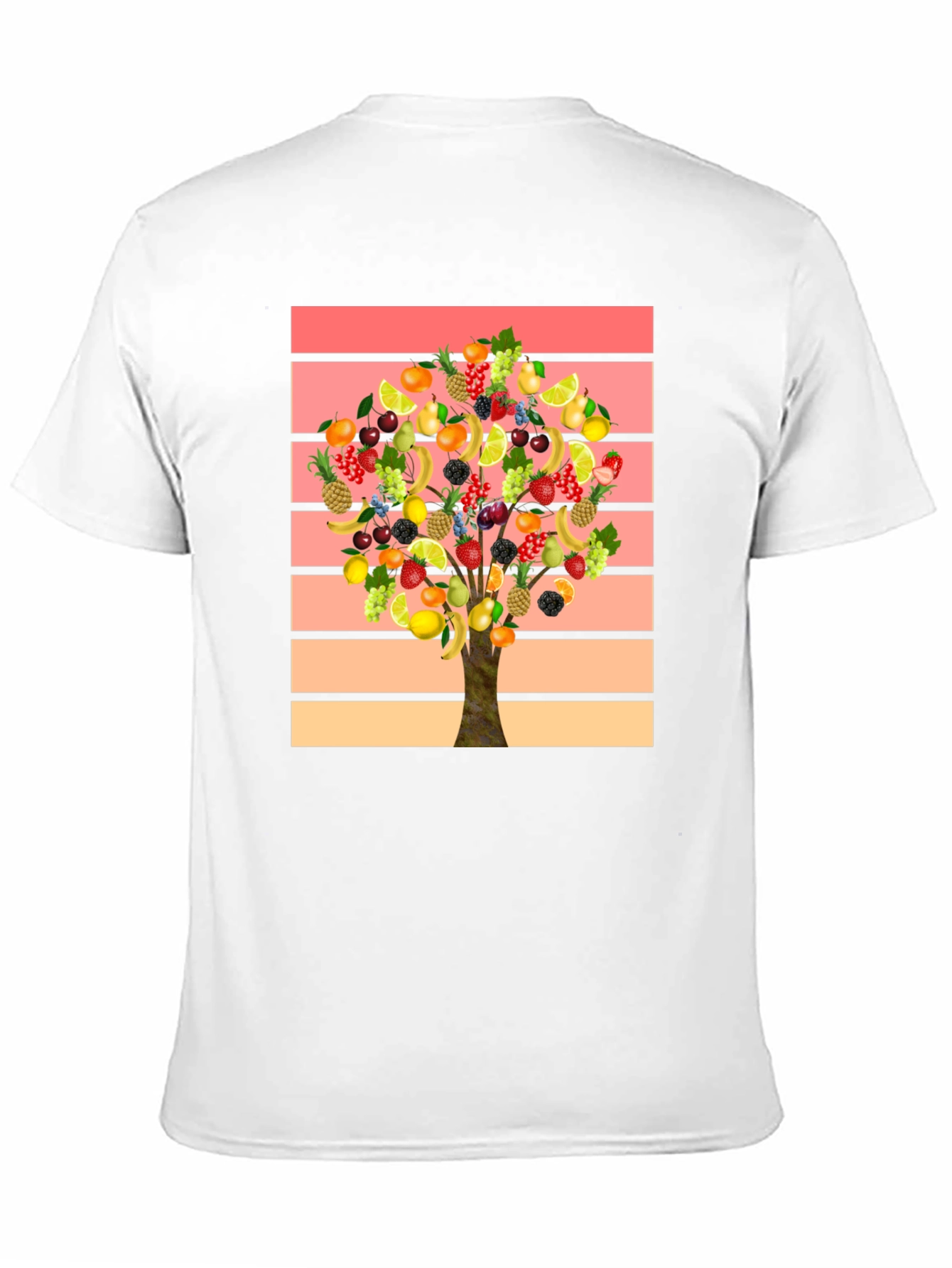 Fruit Tree Graphic Tee - Stylish Mens T-Shirt
