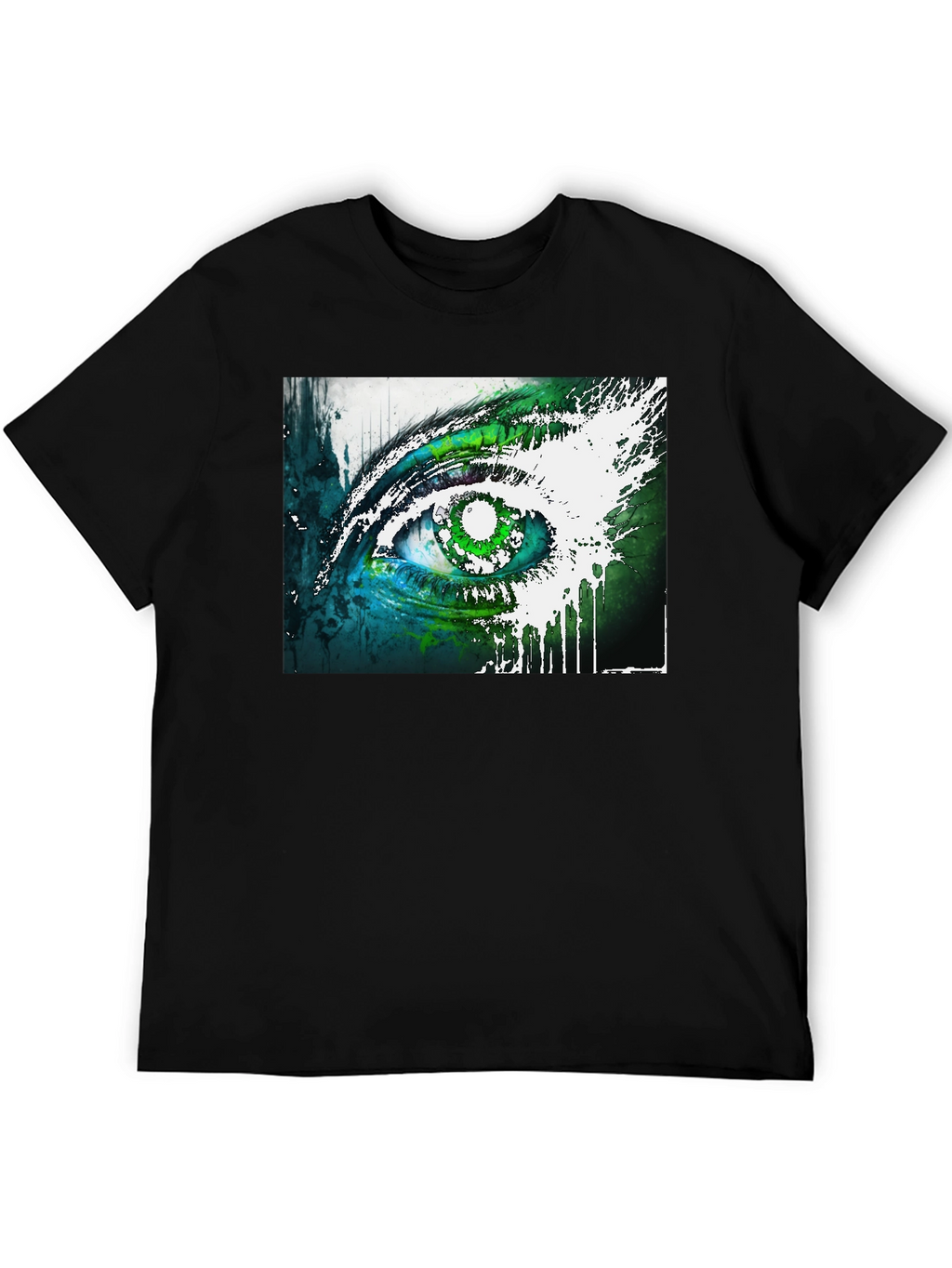 Abstract Eye Graphic Tee - Unique Design Soft Cotton
