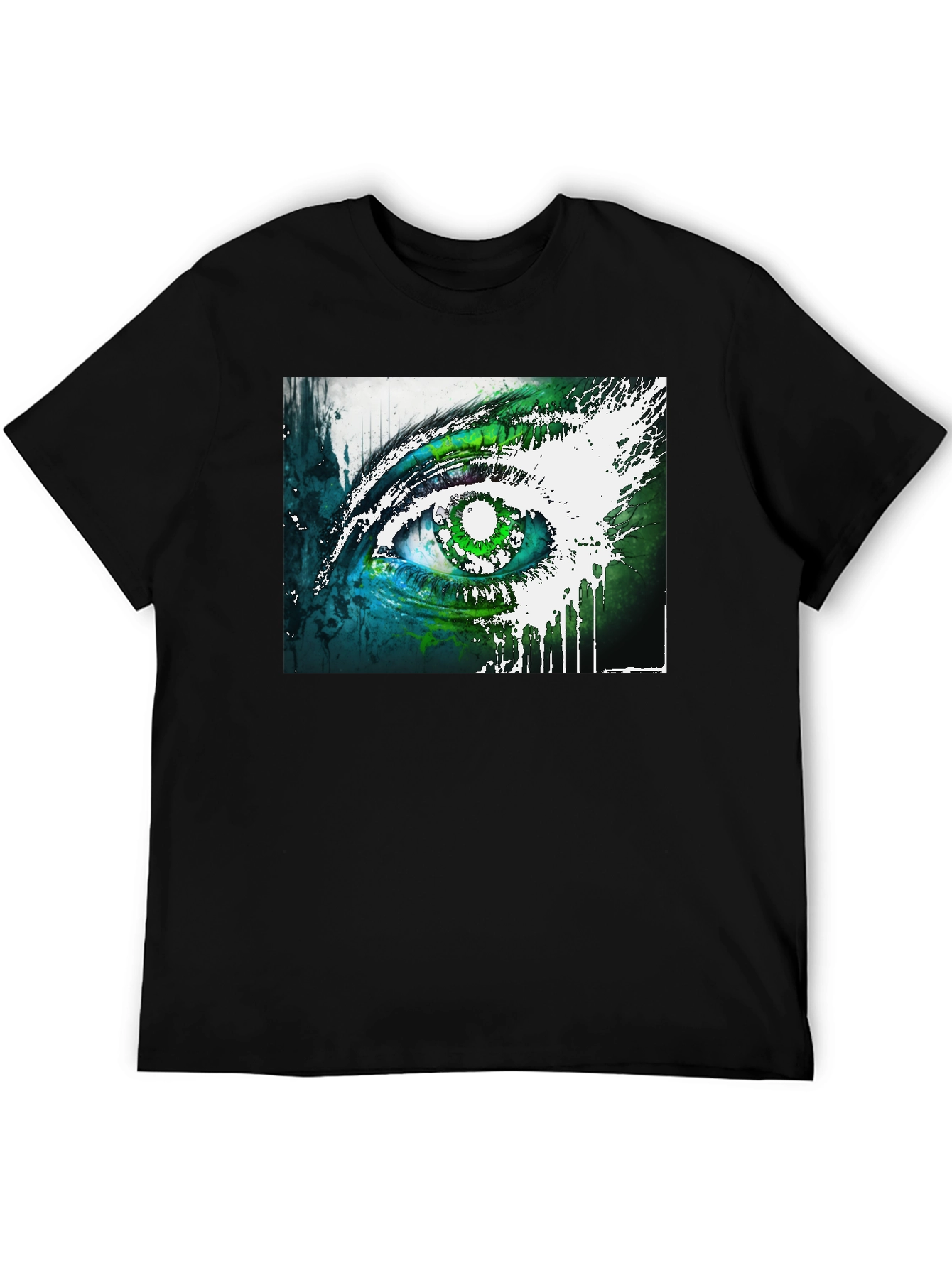 Abstract Eye Graphic Tee - Unique Design Soft Cotton