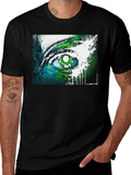 Abstract Eye Graphic Tee - Unique Design Soft Cotton