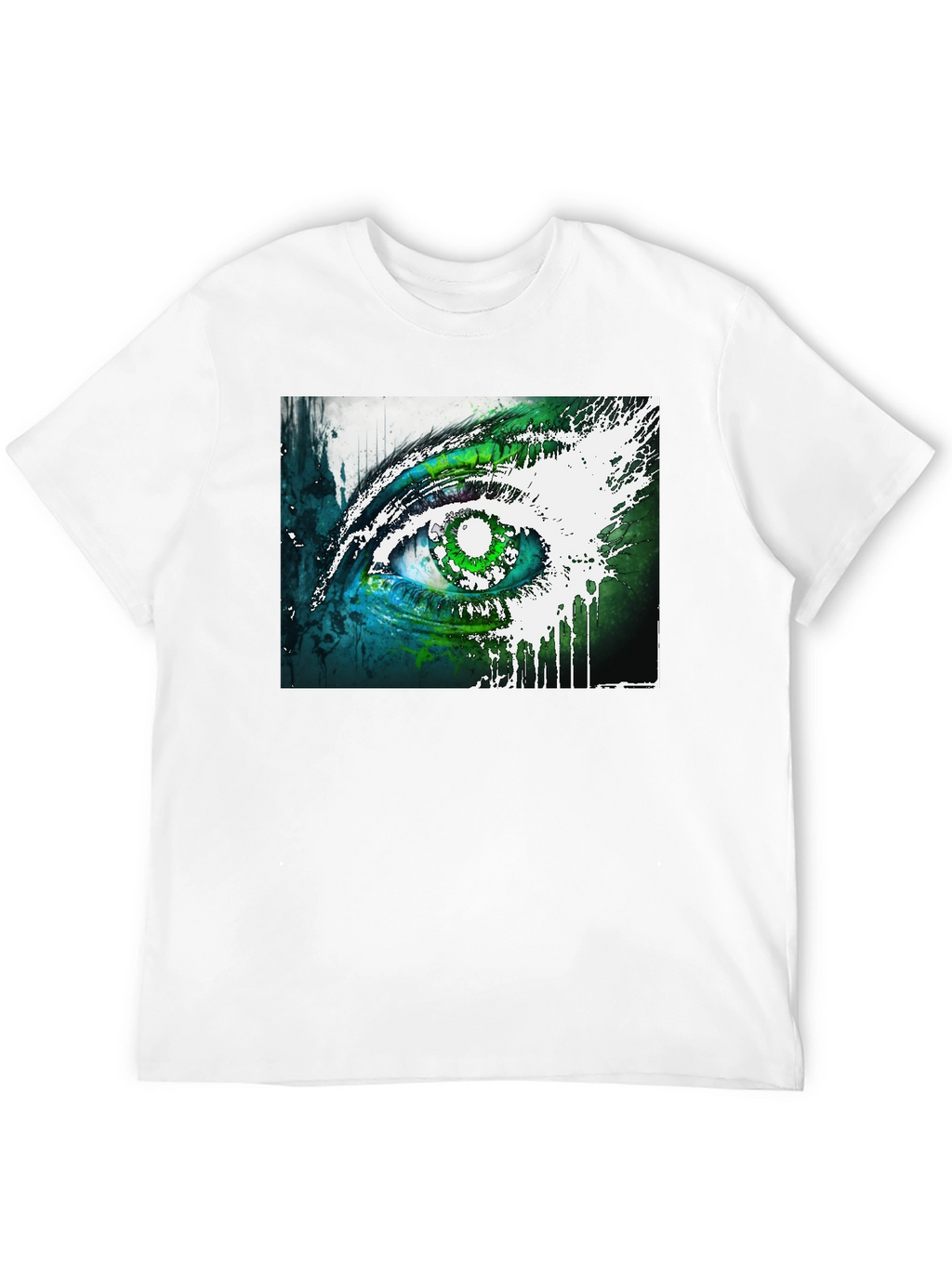 Abstract Eye Graphic Tee - Unique Design Soft Cotton