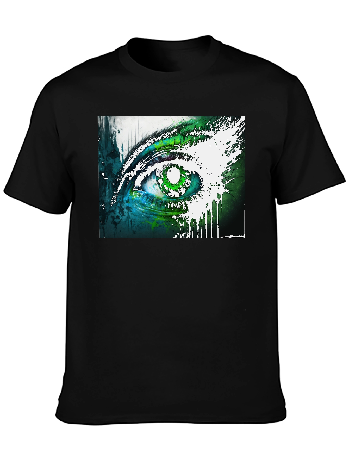 Abstract Eye Graphic Tee - Unique Design Soft Cotton