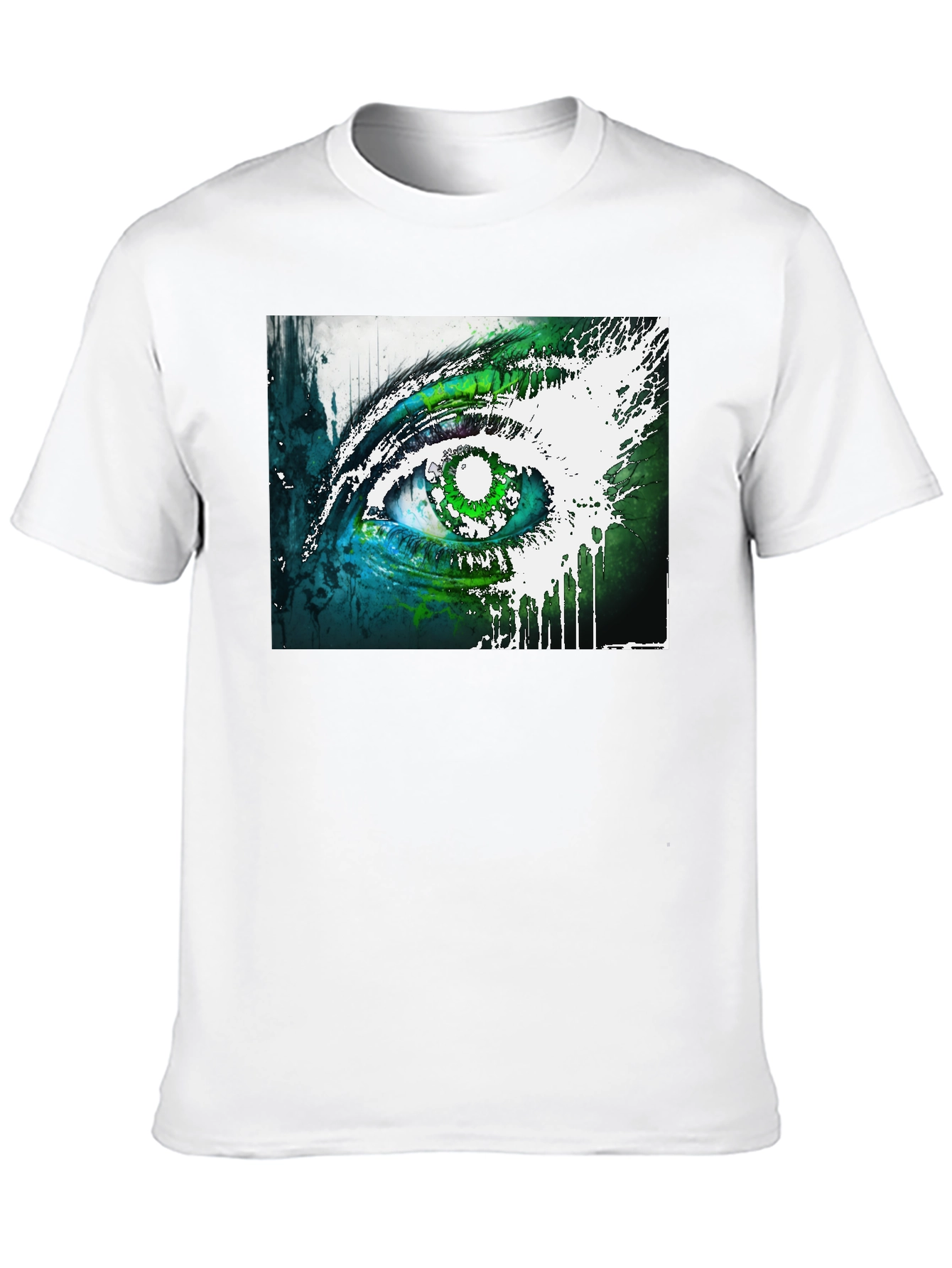 Abstract Eye Graphic Tee - Unique Design Soft Cotton