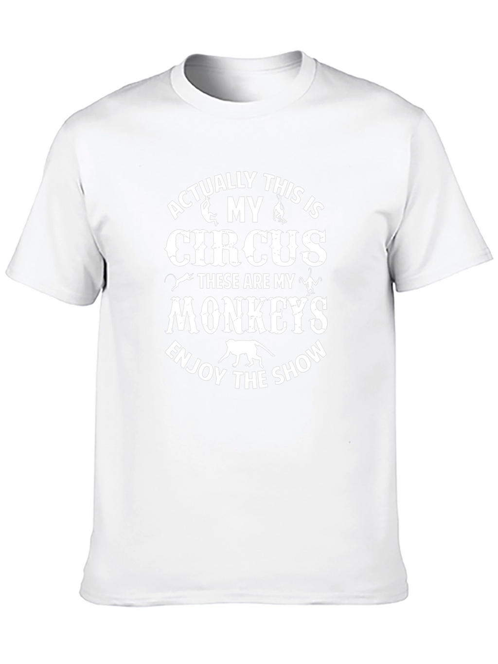 My Circus My Monkeys T-Shirt Black Cotton