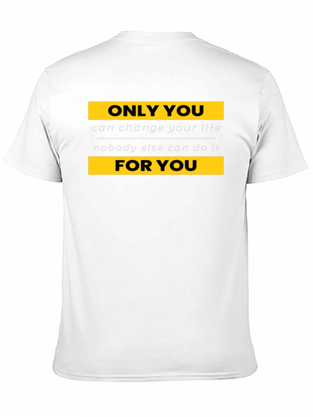 Motivational Black T-Shirt - Change Your Life