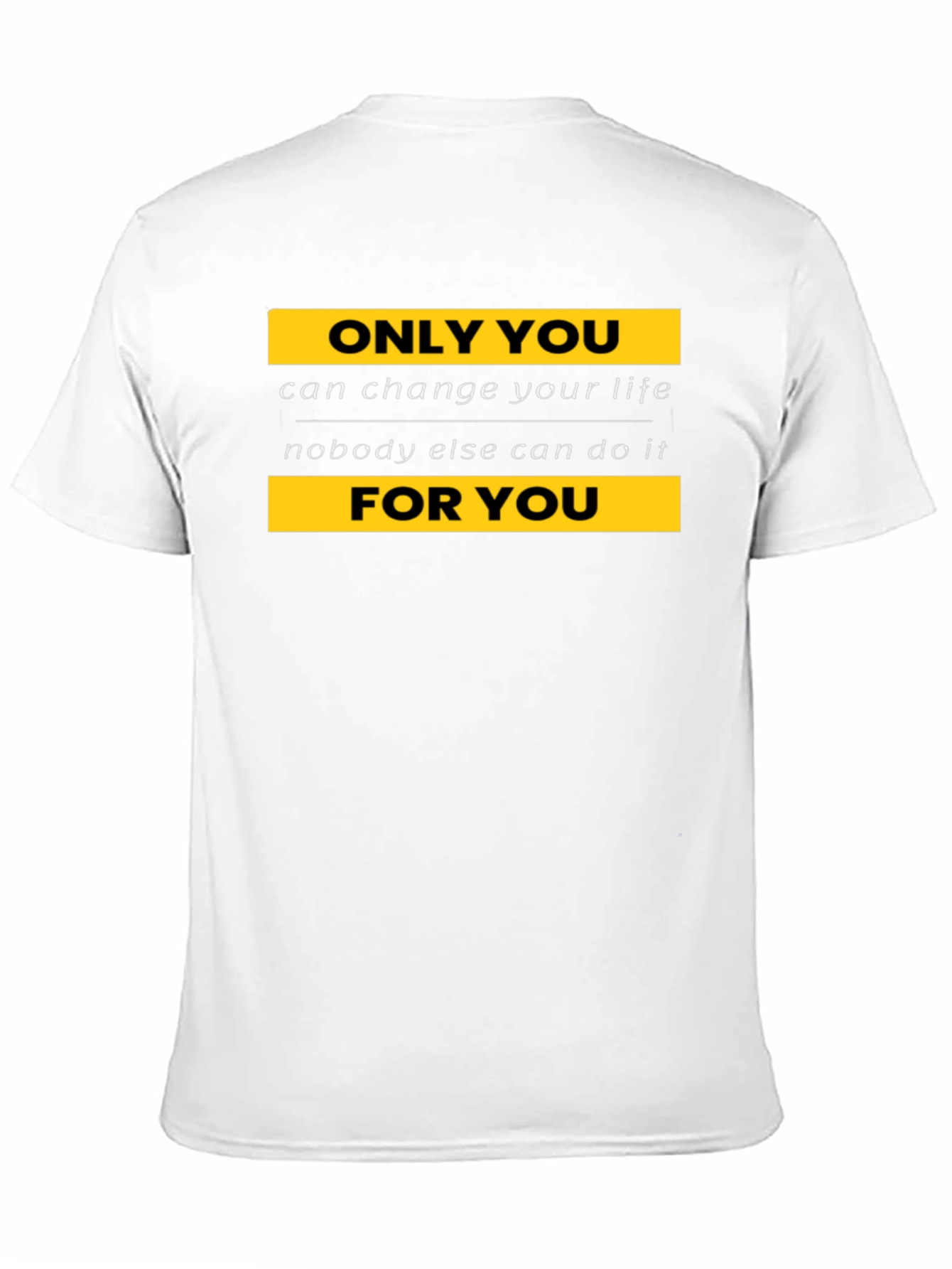 Motivational Black T-Shirt - Change Your Life