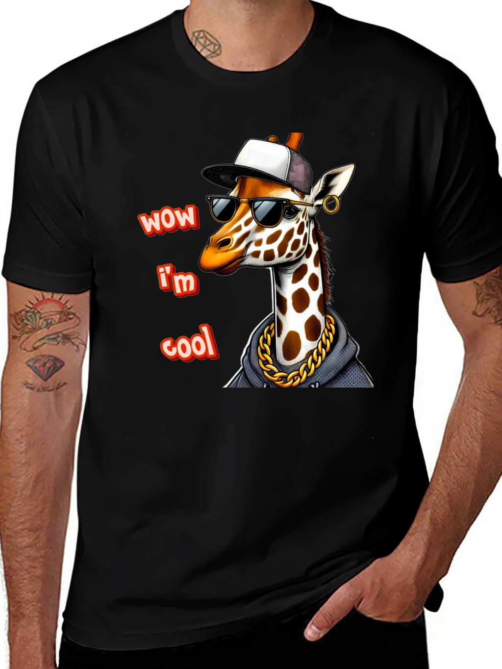 Cool Giraffe T-Shirt - Stylish Urban Design