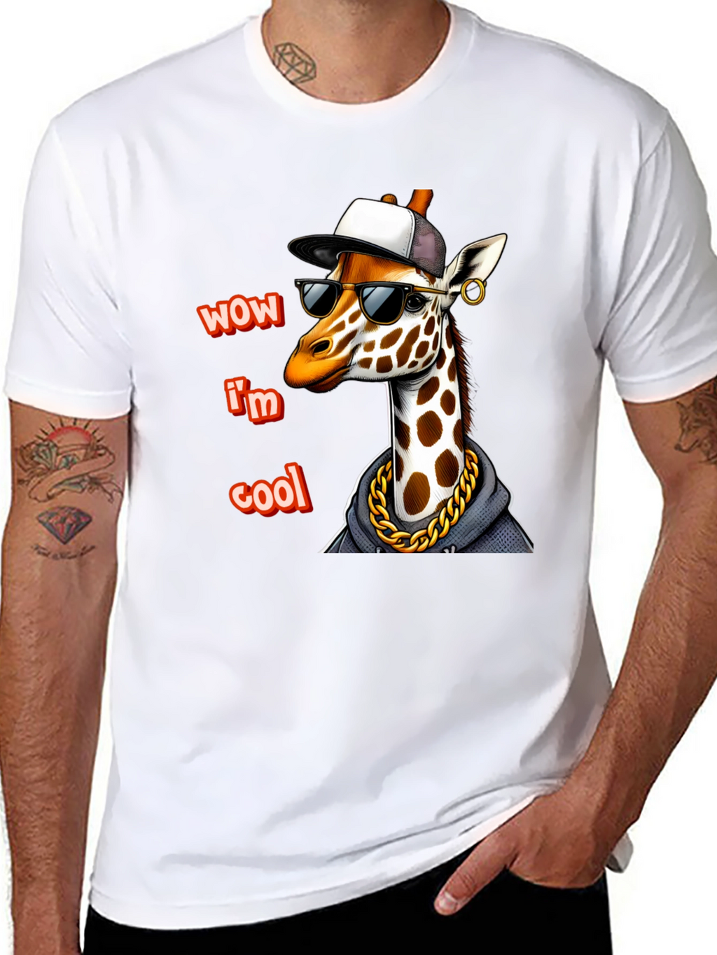 Cool Giraffe T-Shirt - Stylish Urban Design