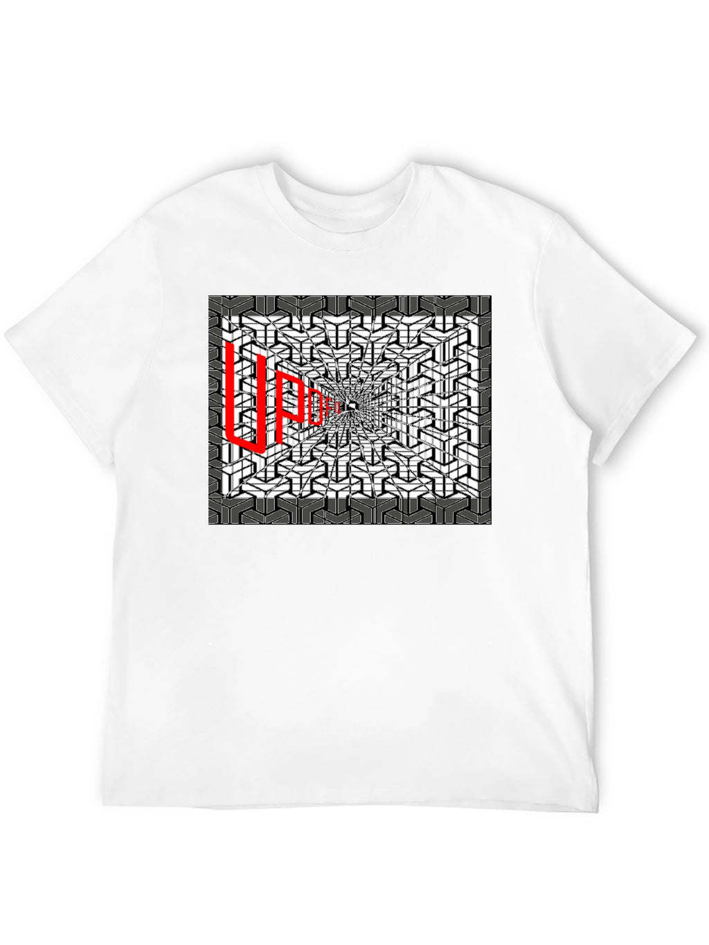 Optical Illusion Graphic Tee - Abstract Design