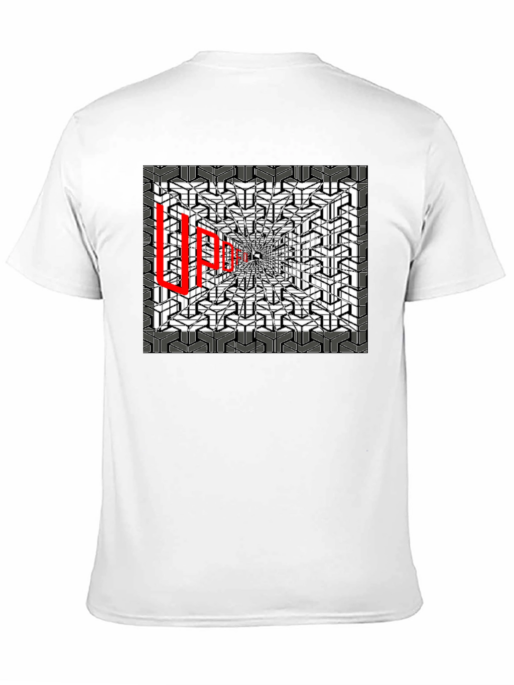 Optical Illusion Graphic Tee - Abstract Design
