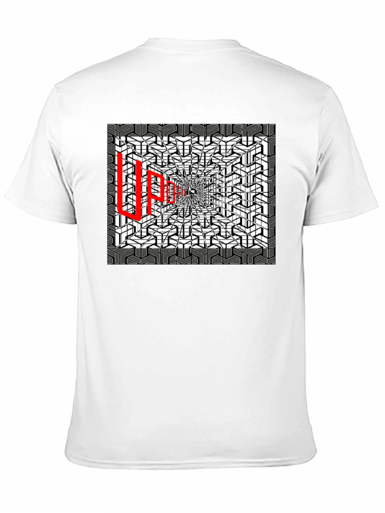 Optical Illusion Graphic Tee - Abstract Design