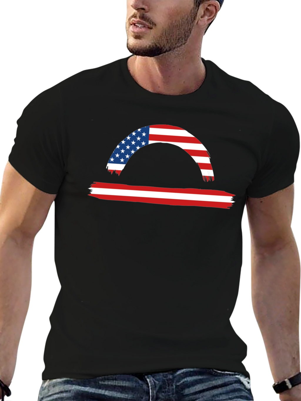 American Flag Libra Graphic Tee