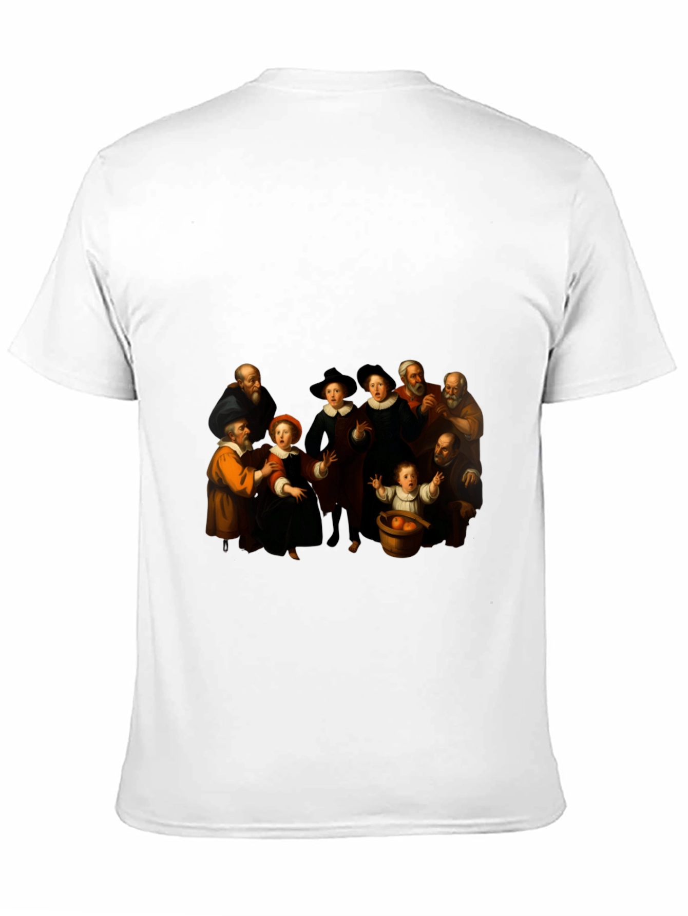 Renaissance Art Print Black T-Shirt