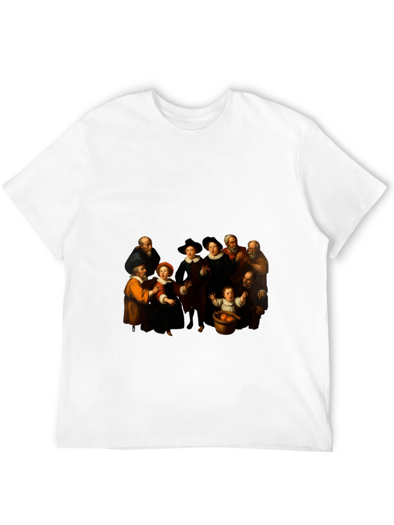 Renaissance Art Print Black T-Shirt