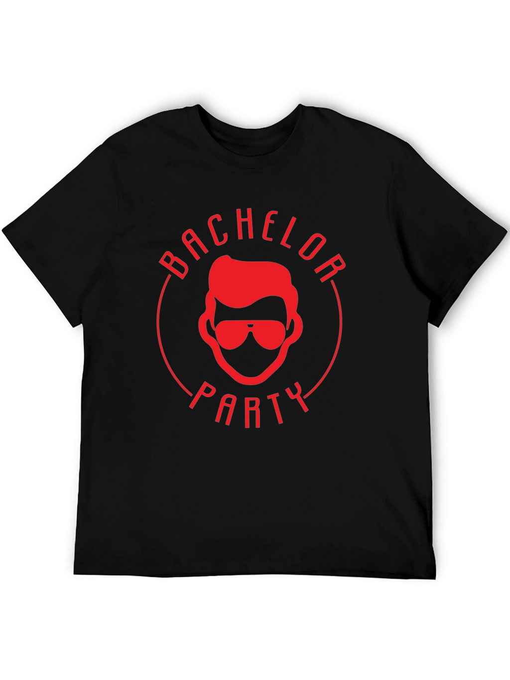 Bachelor Party Graphic Tee - Black Cotton T-Shirt