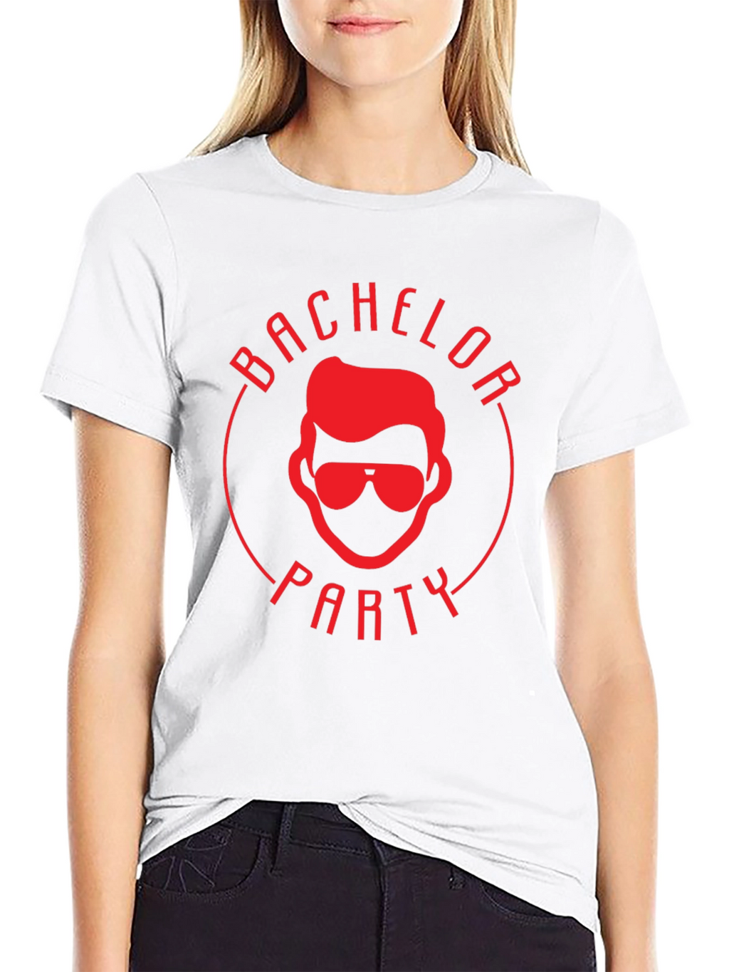 Bachelor Party Graphic Tee - Black Cotton T-Shirt