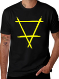Grunge Element Symbol Black T-Shirt