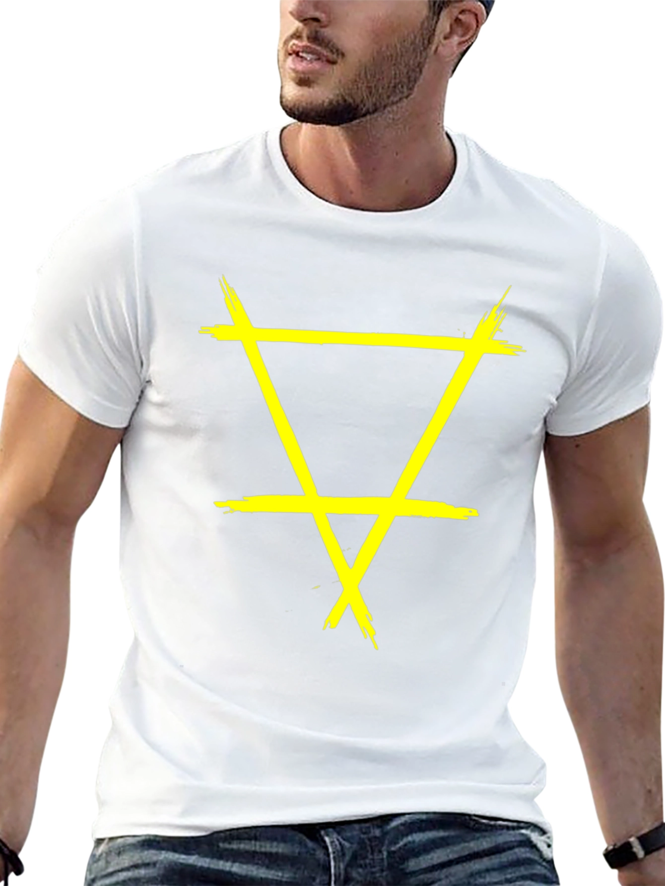 Grunge Element Symbol Black T-Shirt