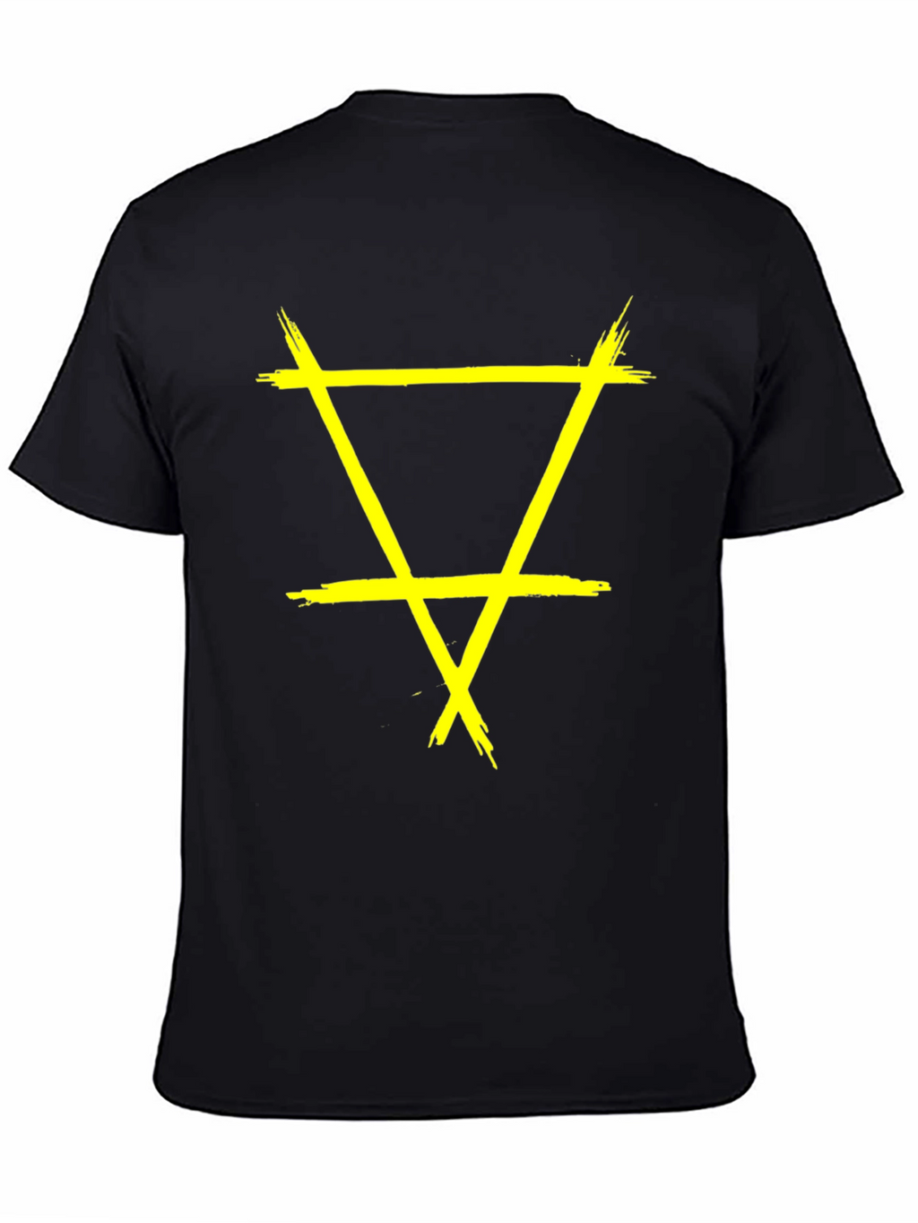 Grunge Element Symbol Black T-Shirt