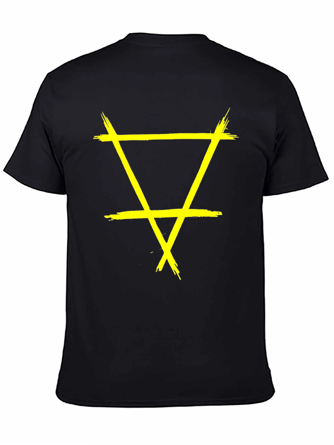 Grunge Element Symbol Black T-Shirt