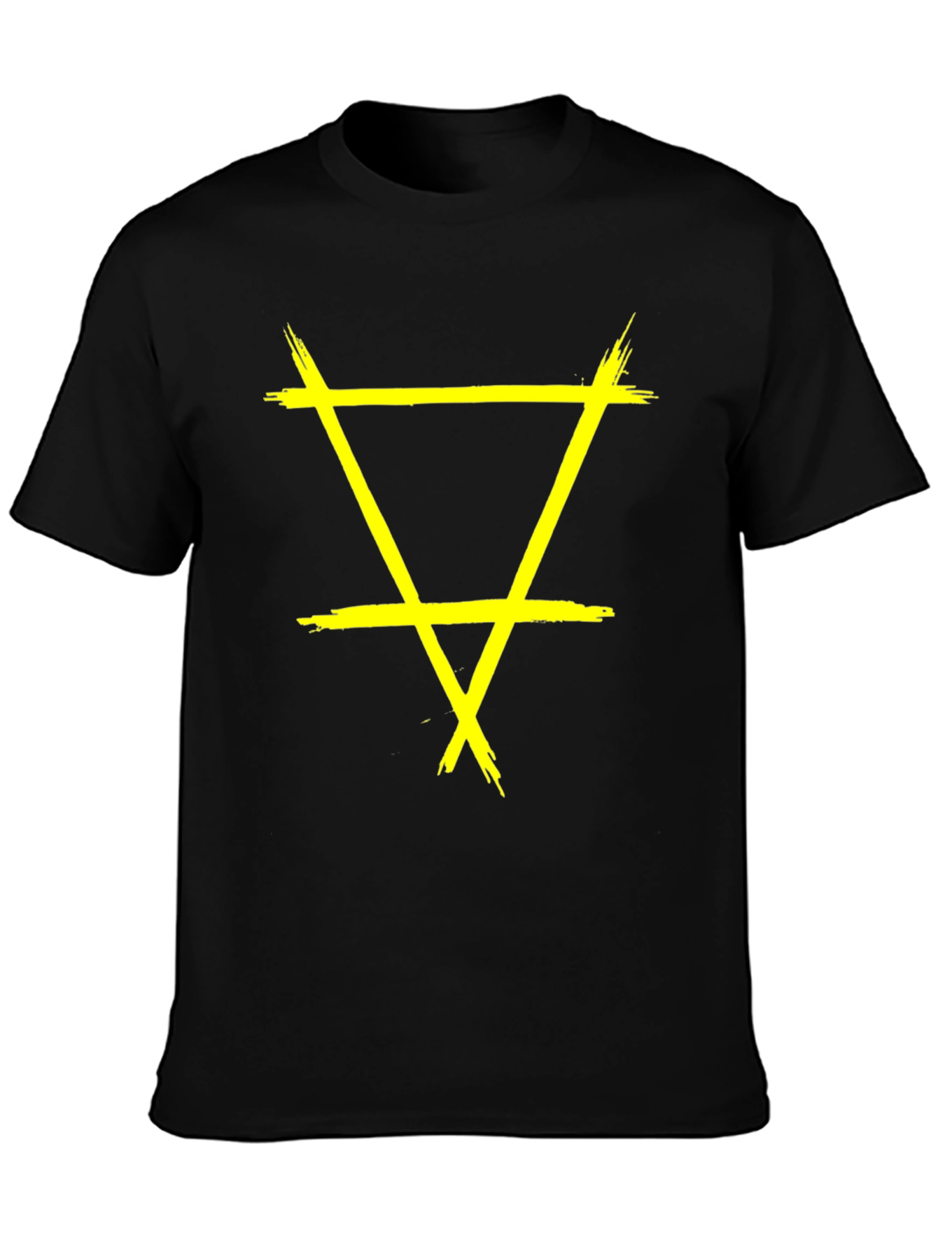Grunge Element Symbol Black T-Shirt