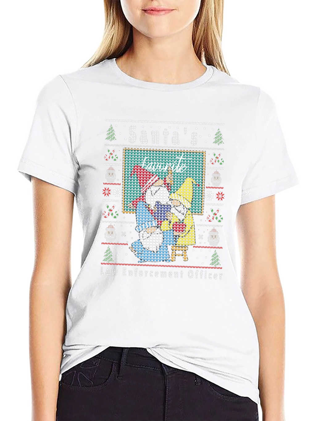Santas Favorite Law Enforcement Officer T-Shirt