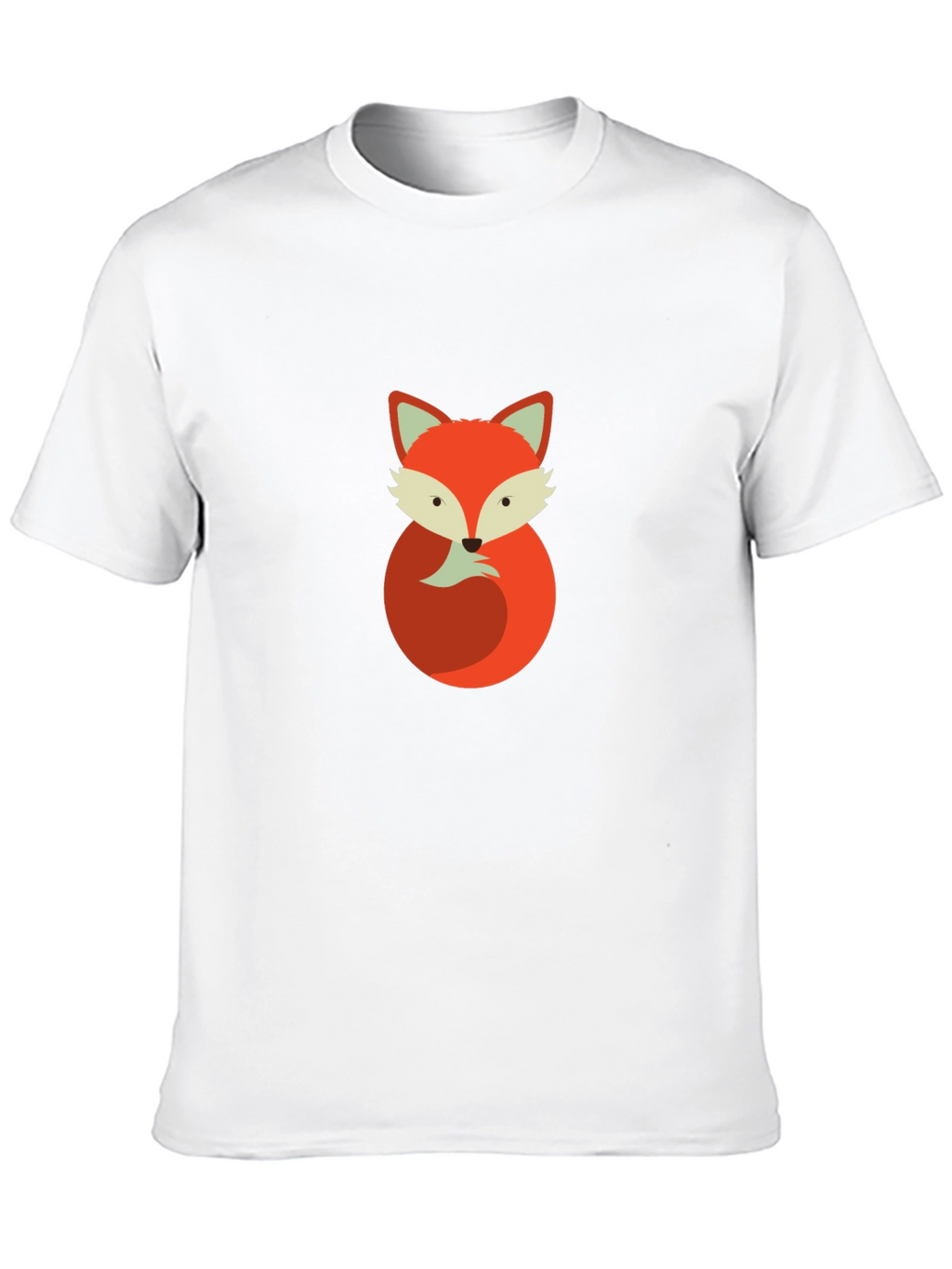 Fox Graphic Tee - Mens Black Cotton T-Shirt