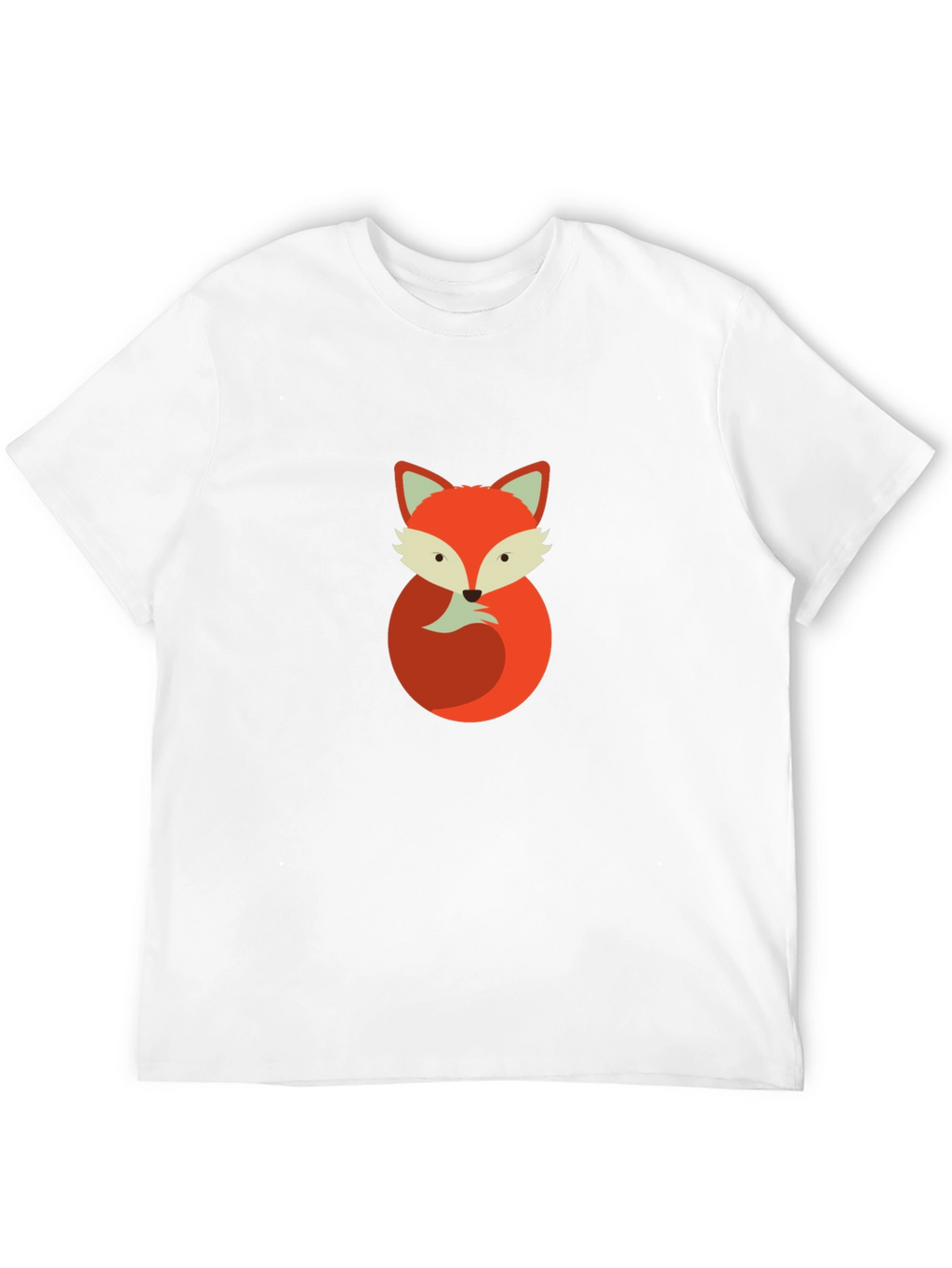 Fox Graphic Tee - Mens Black Cotton T-Shirt