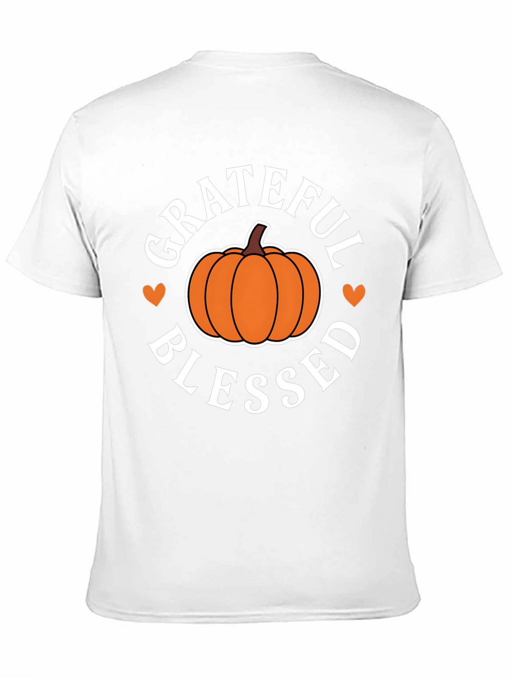 Grateful Blessed Pumpkin T-Shirt - Fall Festive Tee