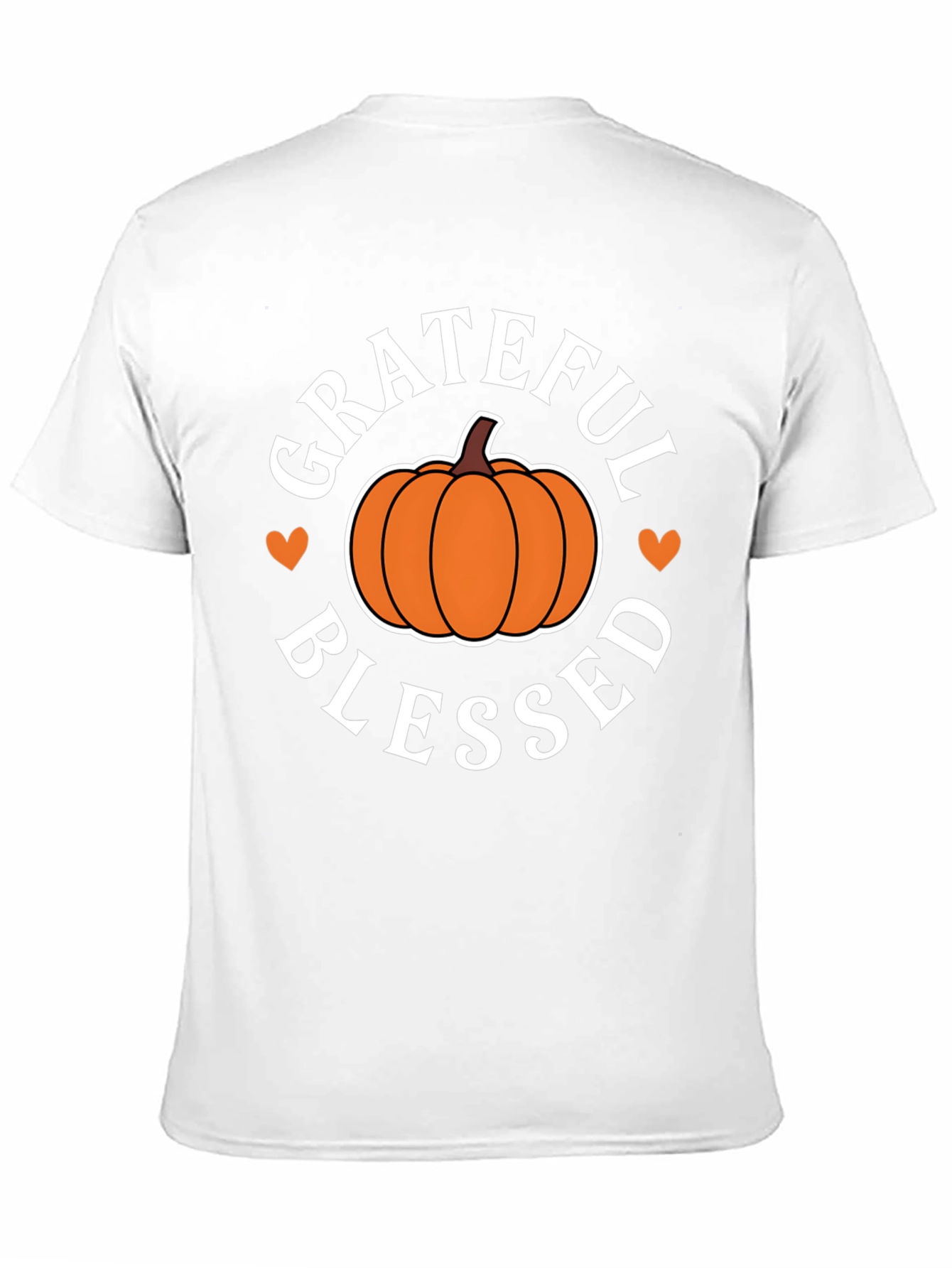 Grateful Blessed Pumpkin T-Shirt - Fall Festive Tee