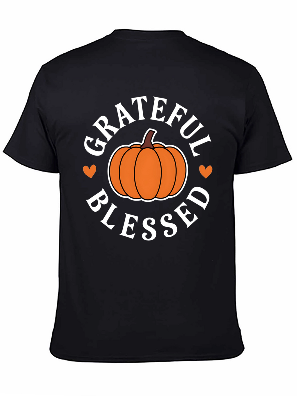 Grateful Blessed Pumpkin T-Shirt - Fall Festive Tee