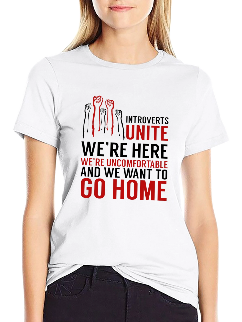 Introverts Unite Graphic Tee - Comfortable & Bold