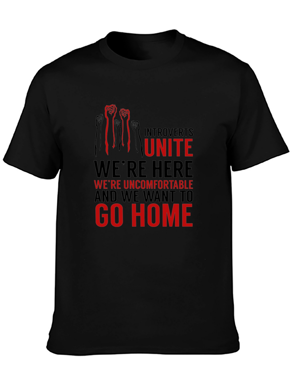Introverts Unite Graphic Tee - Comfortable & Bold