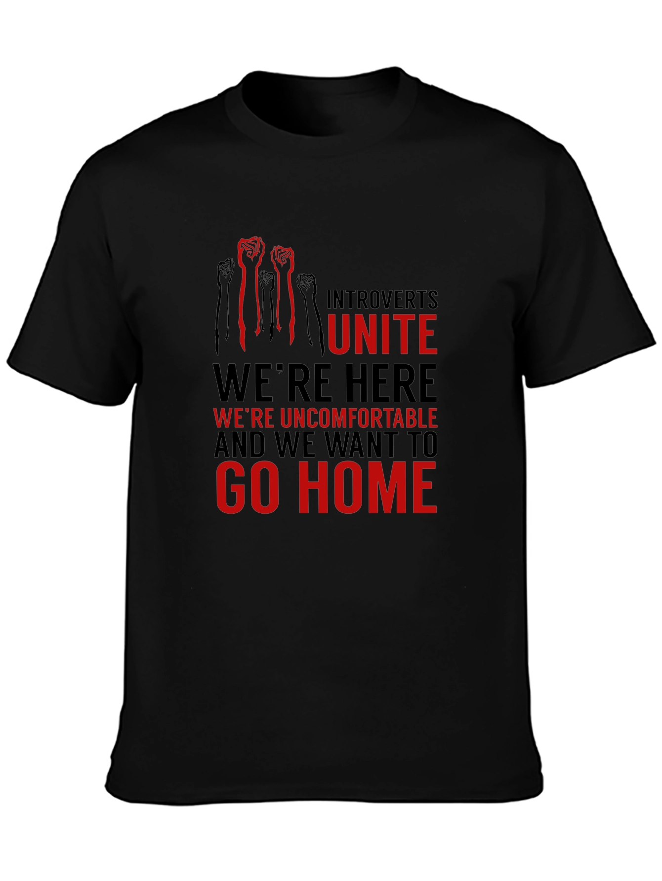 Introverts Unite Graphic Tee - Comfortable & Bold