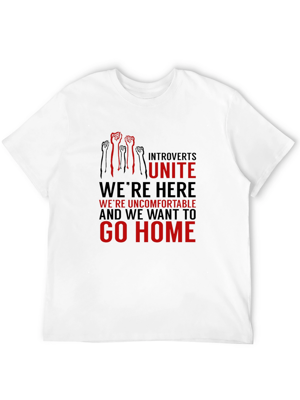 Introverts Unite Graphic Tee - Comfortable & Bold