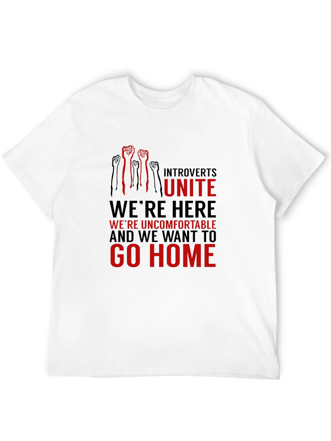 Introverts Unite Graphic Tee - Comfortable & Bold