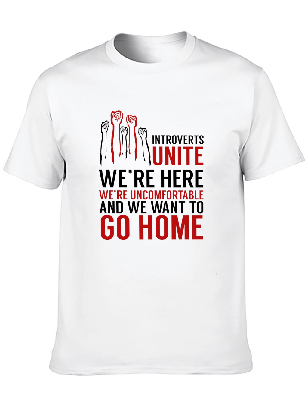 Introverts Unite Graphic Tee - Comfortable & Bold