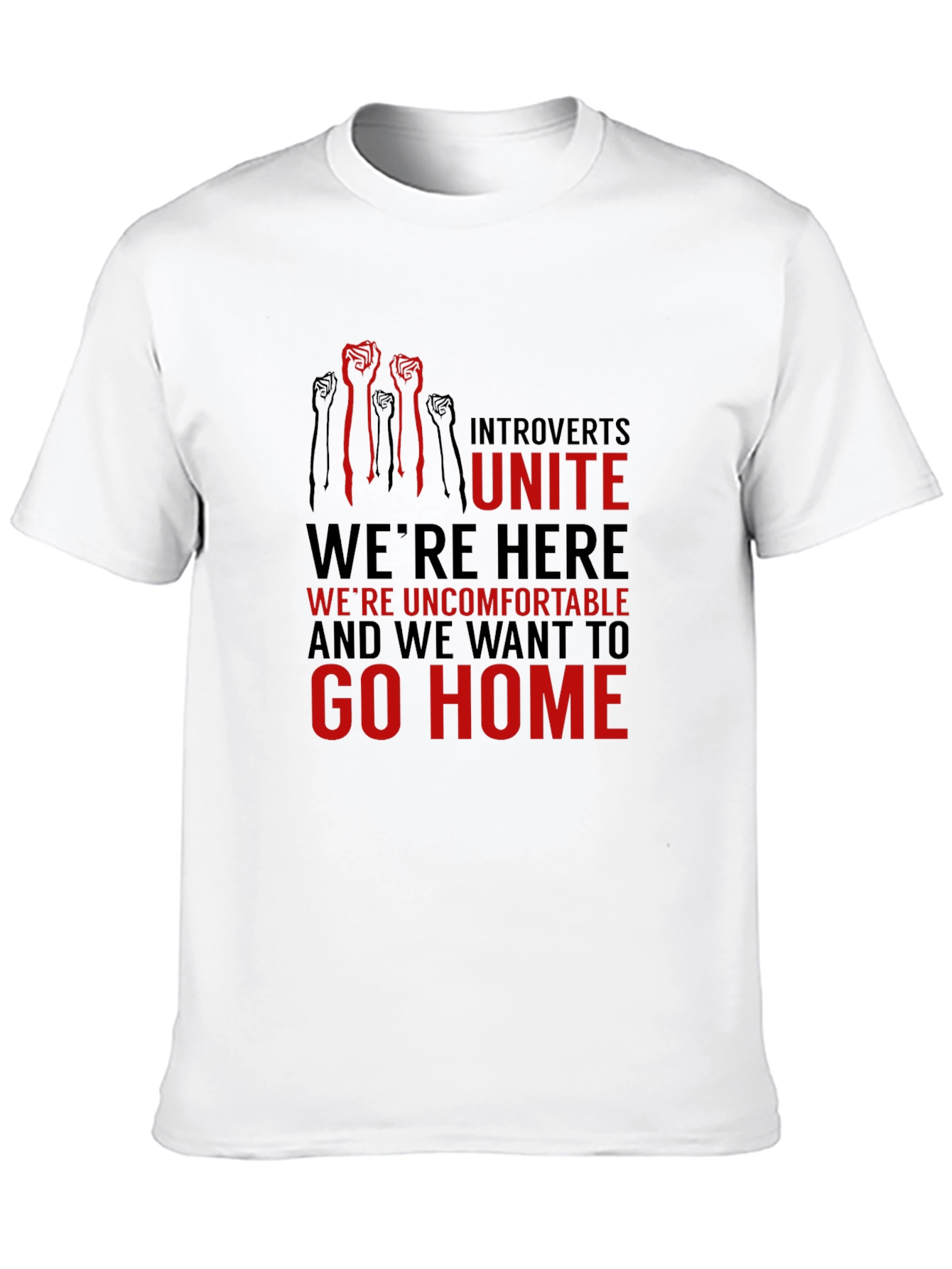 Introverts Unite Graphic Tee - Comfortable & Bold