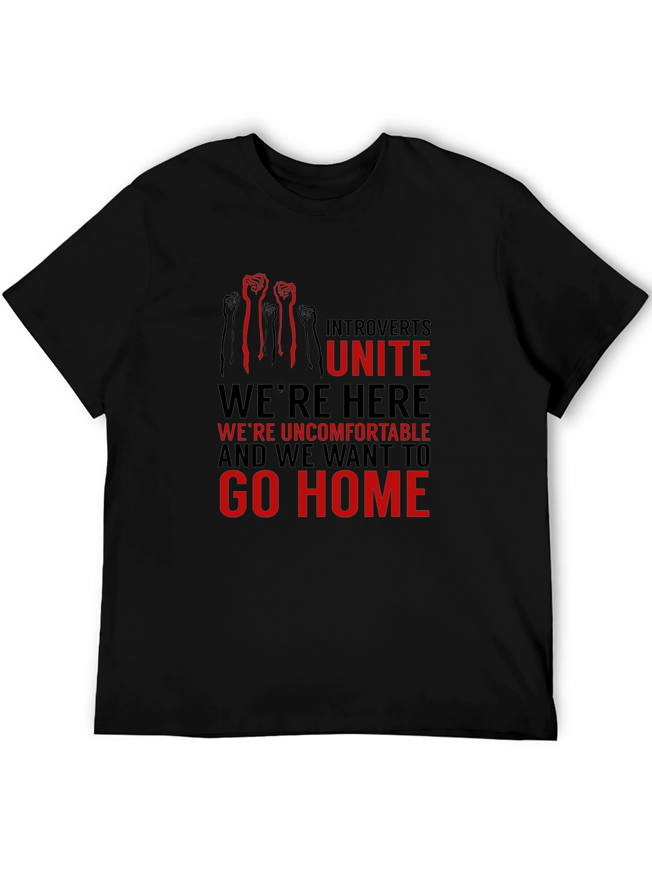 Introverts Unite Graphic Tee - Comfortable & Bold
