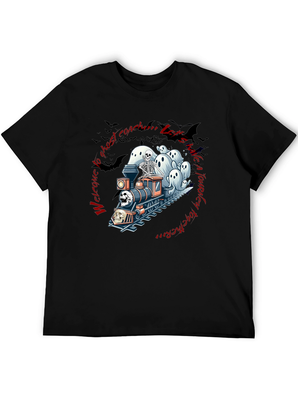 Ghost Train Halloween T-Shirt