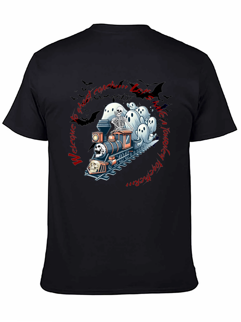 Ghost Train Halloween T-Shirt
