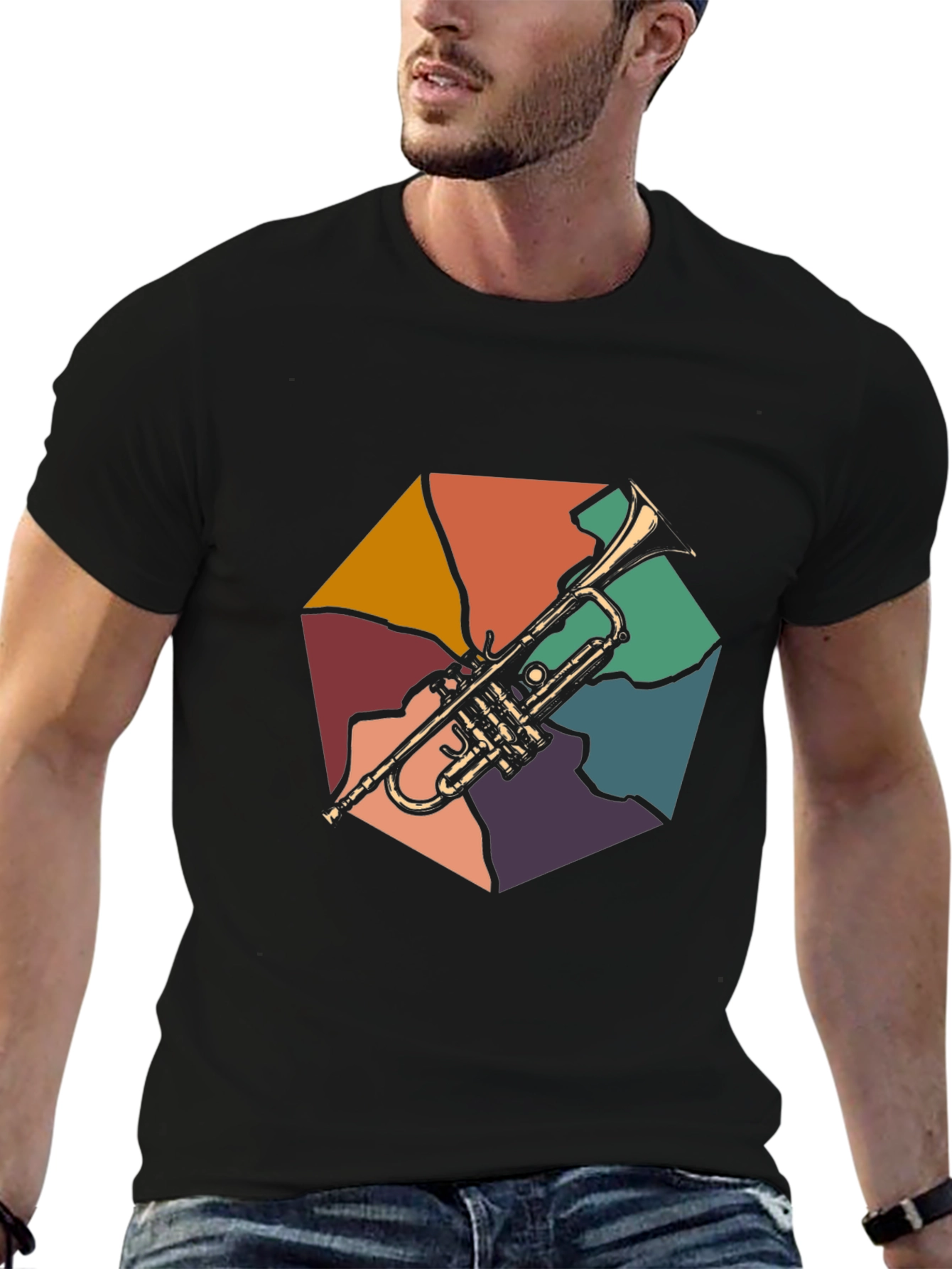 Retro Trumpet Graphic Tee - Musicians Delight