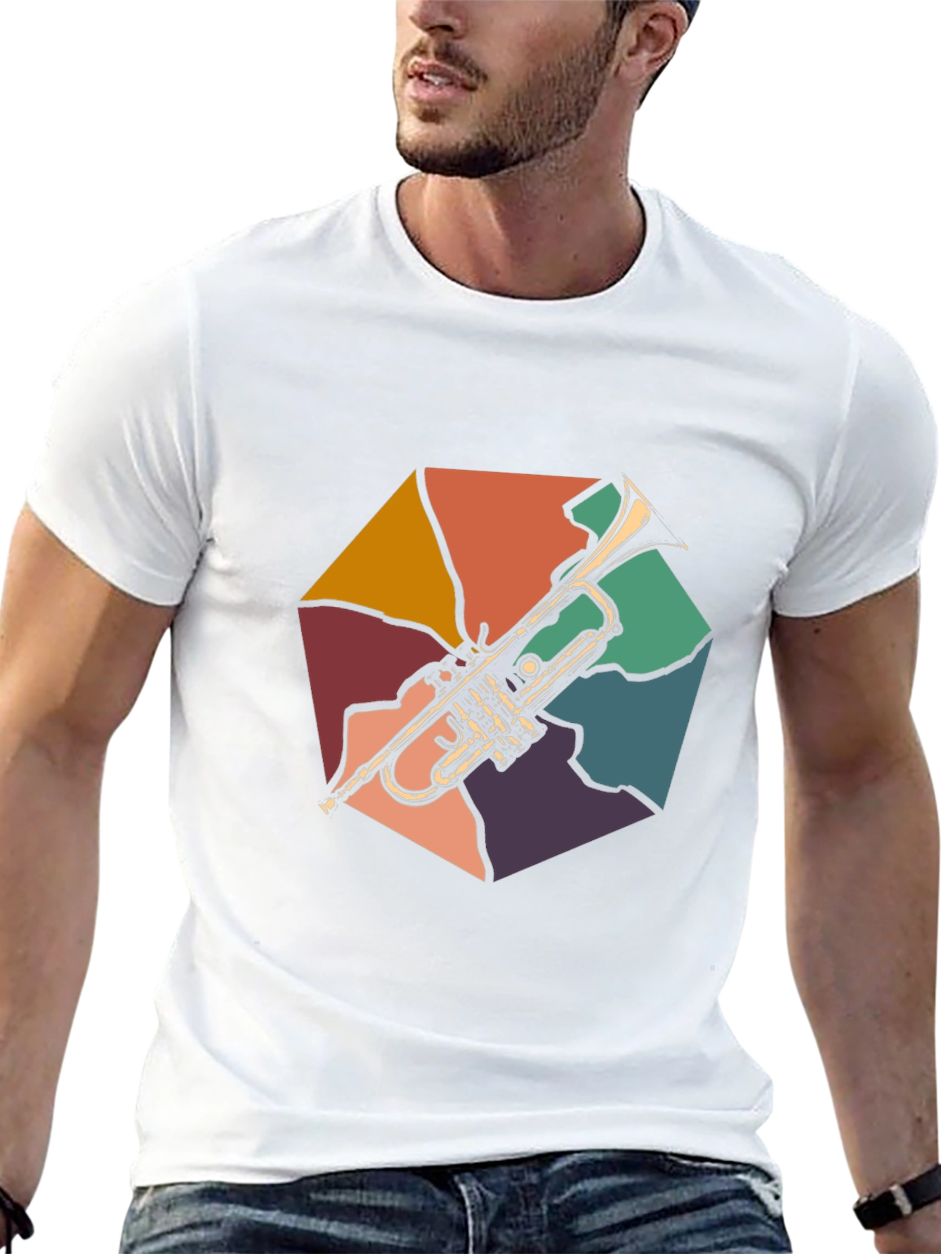 Retro Trumpet Graphic Tee - Musicians Delight